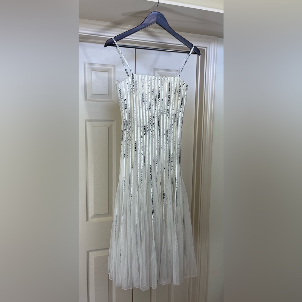 Cache - White and Black Dress